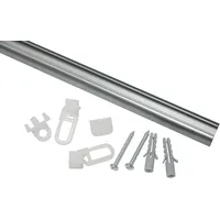 GARDINIA Aluminiumschiene 13 mm Aluminium, 180 cm, 4452