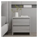 vidaXL Nachttisch Grau Sonoma 45 x 34,5 x 44,5 cm Grau
