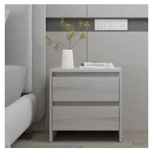 vidaXL Nachttisch Grau Sonoma 45 x 34,5 x 44,5 cm Grau