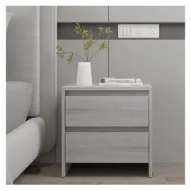 vidaXL Nachttisch Grau Sonoma 45 x 34,5 x 44,5 cm Grau