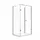 Buylando Boxdoccia A U Duschkabine 80 x 180 cm rechts 100 x 180 cm Silber/Transparent