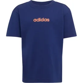 adidas Essentials T-Shirt - Shorts Set LK LIN T-SET KE0860 - dark blue/dusky orange 104