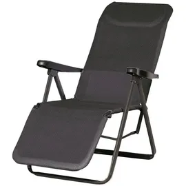 BEST Freizeitmöbel Lugano Relaxliege 65 x 85 x 114 cm anthrazit klappbar
