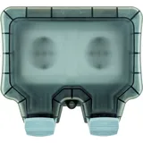 Schwaiger Außensteckdose 2-fach Hellgrau