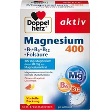 Queisser Doppelherz Magnesium 400+B1+B6+B12+Folsäure BTA 90 St
