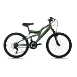 WYLD Kinder-Mountainbike Fully 24'' Zodiac 18 Gänge RH 38 cm
