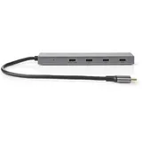 Nedis UHUBU3470AT hub / concentrateur USB 3.2 Gen 2 (3.1 Gen 2 Type-C 10000 Mbit/s Anthracite