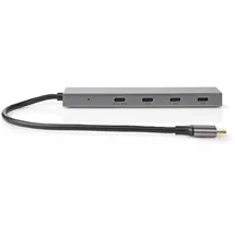 Nedis UHUBU3470AT hub / concentrateur USB 3.2 Gen 2 (3.1 Gen 2 Type-C 10000 Mbit/s Anthracite