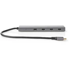 Nedis UHUBU3470AT hub / concentrateur USB 3.2 Gen 2 (3.1 Gen 2 Type-C 10000 Mbit/s Anthracite