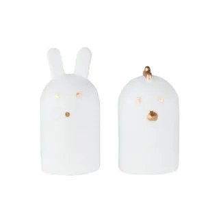 räder Porzellanfiguren Hase und Huhn