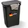 Novaliv Wäschekorb 31040-1x (1 St), Novaliv Rattan Wäschekorb mit Deckel 60L Schwarz, Wäschebox Wäscheeime schwarz