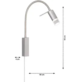 Fischer Leuchten Wandleuchte 4,5W 530lm warmweiß 40 cm