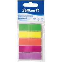 Pelikan Pagemarker Transparent-Mix 5 Farben: Format 12,5 x 43 mm, 5er Set