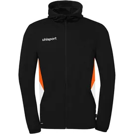 Uhlsport Equipe 29 Multi Kapuzenjacke Schwarz/Weiß/Fluo Orange 128