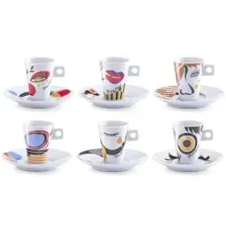 Zeller Faces Espresso-Set, 12-teilig 26505 , Material: Porzellan, 50 ml