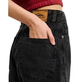 QUIKSILVER Funktionshose "Mom Denim", Damen, Gr. 25 (XXS), schwarz, Obermaterial: 100% Baumwolle., Hosen Funktionshose