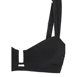 LASCANA Bandeau-Bikini Damen Schwarz 34 Cup A/B