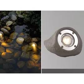 Garden Lights Strahler Polyresin 12v 190lm 3W Grau