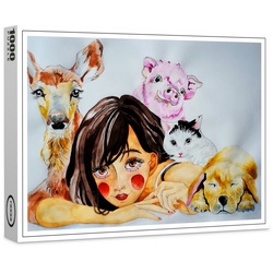 raxxa Puzzle Premium-Puzzle "Animals are not our food", FSC®, 1000 Puzzleteile