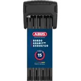 ABUS Bordo Granit 6500K/120 SH Faltschloss schwarz, Schlüssel (62115)