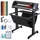 Vevor Vinyl Schneideplotter 870 mm Folienschneider Leistung 95 W Spannung AC 85-264 V, Plottermaschine Halbautomatisch mit Ständer, Signmaster-Software, Aluminiumlegierung, ARM, DMPL/HPGL, Windows