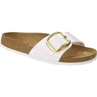 Birkenstock Damen Madrid Big Buckle Sandale, Weiß, 40 EU Schmal - 40 EU Schmal