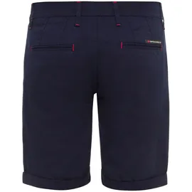 Cipo & Baxx "Shorts", Herren, Gr. 36, Normalgrößen, blau (navyblau), 97% Baumwolle, 3% Elasthan, unifarben, regular fit knielang, Hosen Stoffhose, im unifarbenen Look