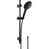 CORNAT Brausegarnitur Noir Aufputzmontage Schwarz 8 cm