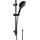CORNAT Brausegarnitur Noir Aufputzmontage Schwarz 8 cm
