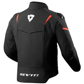 RevIt! Revit Hyperspeed 2 H2o Lederjacke - Black / Fluo Red - S