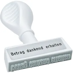 WEDO Textstempel -Betrag dankend erhalten- Packung mit 6 Stück