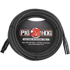 PIG HOG PHM15 XLR-Hochleistungs-Mikrofonkabel, 8 mm, 4,5 m, Schwarz