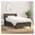 vidaXL Boxspringbett 100 x 200 cm Dunkelbraun