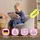 I.C.O.N. Icon Natalia Sitzsack Kinder, Grau, Flauschiger Cord Stoff, Sitzsack Cord mit Füllung, Bequemer Kinder Sessel, Kuschelsessel, Lese Sessel, Schlafzimmer, Kinderzimmer, Spielzimmer