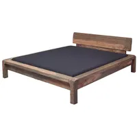 MASSIVMOEBEL24.DE Bett BUENO #012) Doppelbett Ehebett Holzbbett Sheesham Palisander