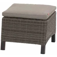 Siena Garden Hocker Corido Charcoal-Grey inklusive Kissen 50 cm