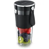 Arendo tragbarer Smoothie-Maker, 100W, inkl. Akku, 350ml, schwarz