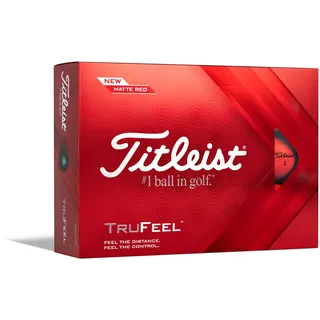 Titleist TruFeel Golfbälle Matt Rot