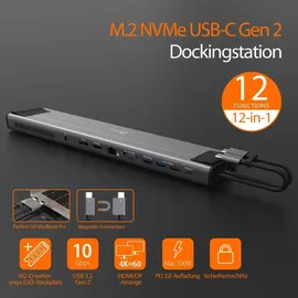 j5create JCD552 USB-C Gen 2 Docking Station (With Ethernet)