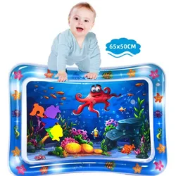 autolock Spielmatte Wassermatte Baby,Spielmatte,Wasserspielmatte BPA-frei, Baby Spielzeug (65 x 50 cm)Geschenke für Babys 0-6 monate blau|bunt