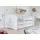 Bjird Kinderbett Babydream 70 x 140 cm MDF weiß Einhorn