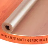 Transparente Folie abgeschrägte V Kante, leicht mattiert Schutzfolie Tischschutz Tischdecke Rund 60 cm Schutztischdecke Maschinenzuschnitt
