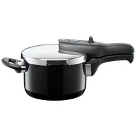 Silit Schnellkochtopf SICOMATIC T-PLUS, Induktionstopf spülmaschinengeeignet, Silargan®, für alle gängigen Herdarten geeignet, 3 Kochstufen, Made in Germany schwarz