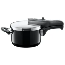 Silit Schnellkochtopf SICOMATIC T-PLUS, Induktionstopf spülmaschinengeeignet, Silargan®, für alle gängigen Herdarten geeignet, 3 Kochstufen, Made in Germany schwarz