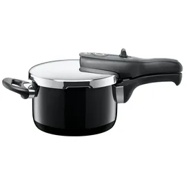 Silit Schnellkochtopf SICOMATIC T-PLUS, Induktionstopf spülmaschinengeeignet, Silargan®, für alle gängigen Herdarten geeignet, 3 Kochstufen, Made in Germany schwarz