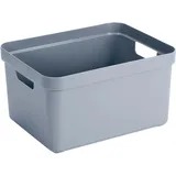 SUNWARE Sigma Home Aufbewahrungsbox 45,5 x 35,5 x 24,5 cm 4-tlg. blau/grau
