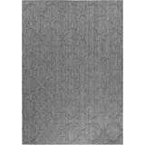 Teppich Outdoor Flachgewebe Skandi-Muster Polypropylen Balkon Grau Rechteckig 240x340 | Kadima Design