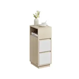 VASAGLE Nachtschrank 2-teilig 40 x 30 x 50 cm Beige
