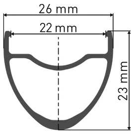 DT Swiss E 1800 Spline 23 DB 12x100mm ONE SIZE schwarz