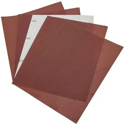 15er Set Schleifpapier, C Papierbogen, Aluminiumoxid 230/280, Körnung P220, P240 und P320